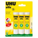 Colle bâton Uhu permanente 21g - Lot de 3