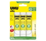 Colle bâton Uhu permanente 21g - Lot de 3