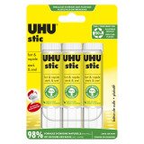 Colle bâton Uhu permanente 21g - Lot de 3