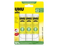 Colle bâton Uhu permanente 21g - Lot de 3