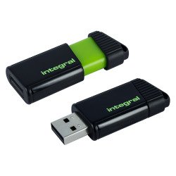 Integral clé USB Pulse Green 128 Go Usb 2.0 (Usb-A) Noir/Vert