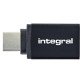Integral USB A to USB C Adapter Pack of 2 Black