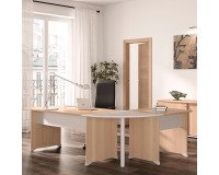 Scrivania dritta L80 cm gambe piene Quarta Plus