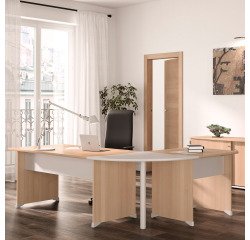 Scrivania dritta L80 cm gambe piene Quarta Plus