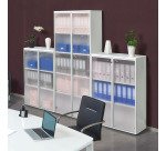 armoire vitrée mi-hauteur Next