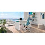Scrivania Intuitiv' 140 x 80 cm bianco blu