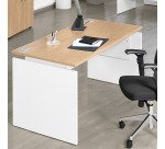 Bureau droit Ineo chêne clair L 160 cm