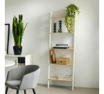 Étagère Aarhus en acier blanc 56 x 172 cm