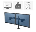 Fellowes Dual Monitor Arm Reflex Height Adjustable 550 x 116 x 490mm 27" Black