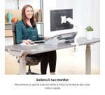 Fellowes Eppa Monitor Arm 9683201 Height Adjustable 39 " White