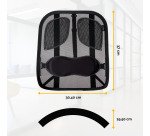 Fellowes Mesh Back Rest Fabric Office Suites Black