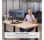 Fellowes braccio monitor doppio con piedistallo Professional Series Altezza regolabile 32 pollici nero