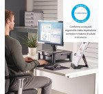 Supporto per il monitor Fellowes Plus grigio 346 x 336 x 16,19 mm