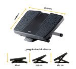 Poggiapiedi Fellowes 8067001 nero 450 x 336 x 100 mm