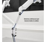 Braccio Monitor Doppio Fellowes Platinum Bianco