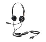 Urban Factory USB HEADSET WITH REMOTE CONTROL- Casque avec fil arceau USB Type-A noir