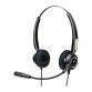 Urban Factory USB HEADSET WITH REMOTE CONTROL - hoofdtelefoon met hoepeldraad USB Type-A zwart