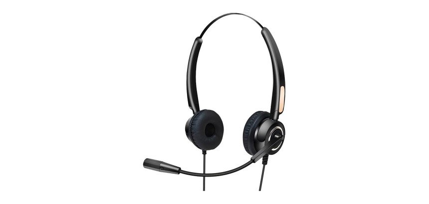Urban Factory USB HEADSET WITH REMOTE CONTROL- Casque avec fil arceau USB Type-A noir