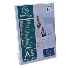 En_espositore da tavolo inclinato a5 exacompta