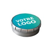 Bonbons Clic Clac publicitaire goût menthe - Boîte de 12 g - environ 60 pièces - marquage multicolore