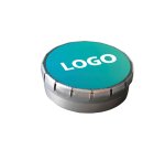 Bonbons Clic Clac publicitaire goût menthe - Boîte de 12 g - environ 60 pièces - marquage multicolore