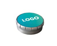 Advertising mint-flavored Clic Clac candies - 12 g box - around 60 pieces - multicolor branding