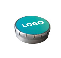 Advertising mint-flavored Clic Clac candies - 12 g box - around 60 pieces - multicolor branding