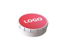 Snoepjes Clic Clac promotieartikel met muntensmaak - doosje van 12 g - ongeveer 60 stuks - branding in meerdere kleuren