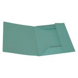 Cartelline 3 lembi Bruneau Cartoncino 25 x 25 x 33 cm verde 50 unità