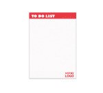 Schrijfblok promotieartikel A5 cm gelijmd zonder omslag effen - 50 pagina's - meerkleurige markering