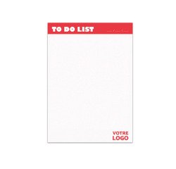 Schrijfblok promotieartikel 14 x 21 cm gelijmd zonder omslag - effen - 50 pagina's