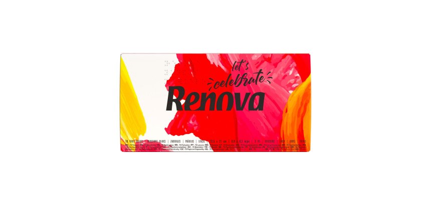 Mouchoirs triple épaisseur Renova Festive - Boite de 70