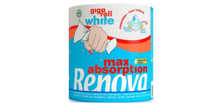 Essuie-tout max absorption Giga Roll Renova