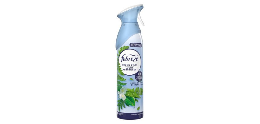 Désodorisant Febreze Brume d'air Rosée du matin - Aérosol 185 ml