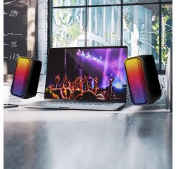 Enceintes filaires et Bluetooth rétroéclairées T'nB 2 x 3 W