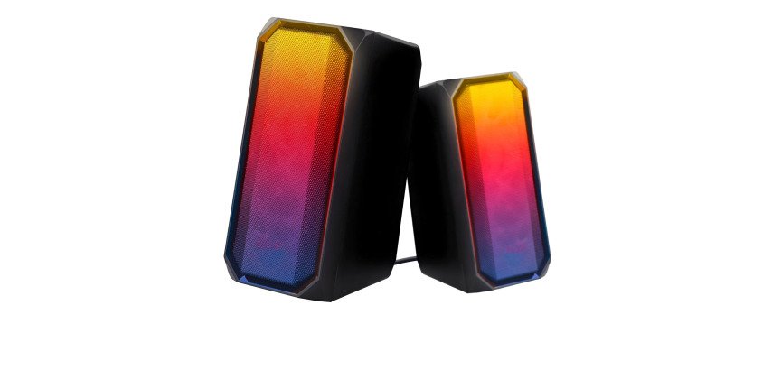 Enceintes filaires et Bluetooth rétroéclairées T'nB 2 x 3 W