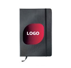 Carnet publicitaire piqué 14 x 21 cm ligné 192 pages - marquage multicolore