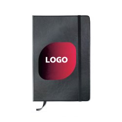 Carnet publicitaire piqué 14 x 21 cm ligné 192 pages - marquage multicolore