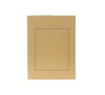 Chemise dossier en carton publicitaire 2 rabats 22,8 x 30,7 cm naturel - Paquet de 50 - marquage 1 couleur