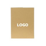 Dossiermap karton met 2 flappen 22,8 x 30,7 cm personaliseerbaar natuurlijk - bedrukking in 1 kleur