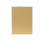 Chemise dossier en carton publicitaire 2 rabats 22,8 x 30,7 cm naturel - Paquet de 50 - marquage 1 couleur