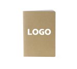 Carnet publicitaire piqué recyclé 14,7 x 21 cm ligné 120 pages - marquage 1 couleur