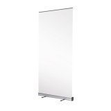 Roll-up Kakemono publicitaire en toile PVC blanc 85 x 200 cm