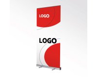 Roll-up personaliseerbaar Kakemono 200 x 85 cm - Wit
