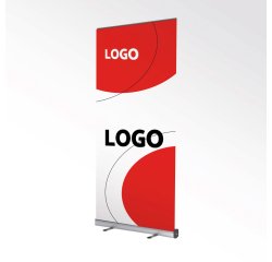 Roll-up personnalisable Kakemono 200 x 85 cm - Blanc