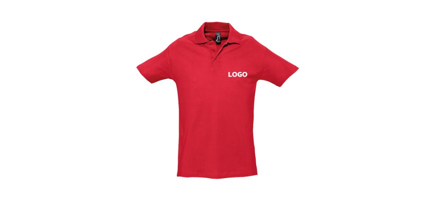 Polo mixte manches courtes publicitaire Sol's - marquage 1 couleur