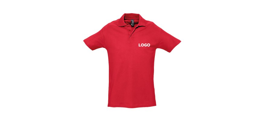Short-sleeved unisex promotional polo shirt by Sol's - 1-color printing.