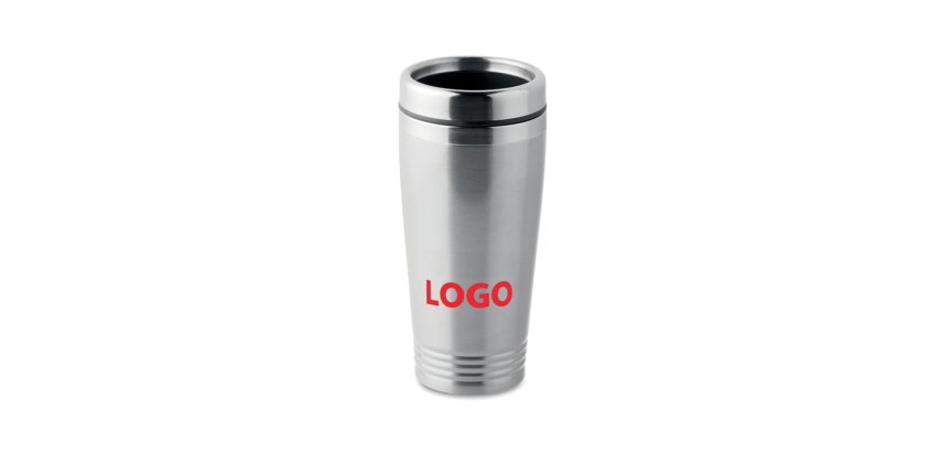 Mug isotherme publicitaire en acier inoxydable-  40 cl - marquage 1 couleur