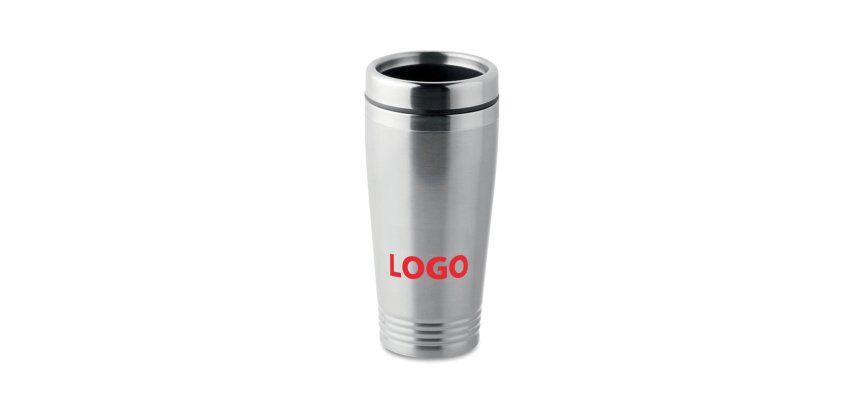 Mug isotherme publicitaire en acier inoxydable-  40 cl - marquage 1 couleur