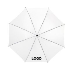 Paraplu Ø 130 cm personaliseerbaar met logo voor golf - 2-kleurige bedrukking
